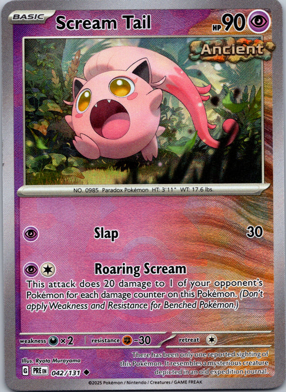 Scream Tail (Poke Ball Pattern) [042/131] [Prismatic Evolutions] Holofoil