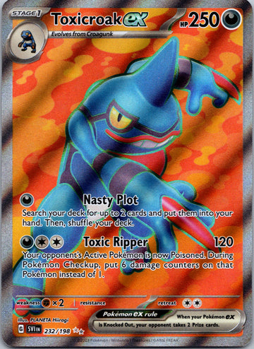 Toxicroak ex - 232/198 [232] - (SV01 Scarlet & Violet Base Set) Holofoil