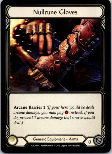 Nullrune Gloves [ARC157-C] 1st Edition Normal