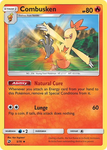Combusken [5/70] [Dragon Majesty] Reverse Holofoil