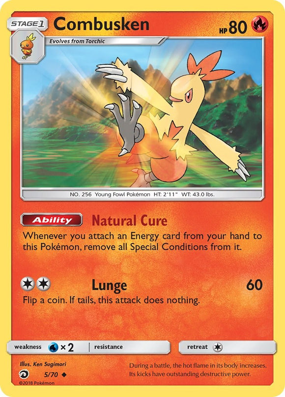 Combusken [5/70] [Dragon Majesty] Reverse Holofoil