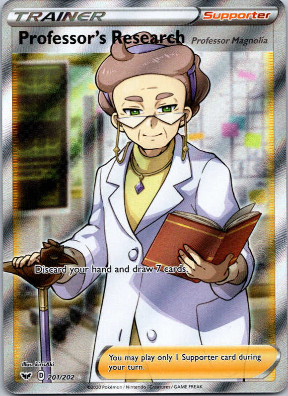 Professor's Research (Full Art) (201/202) [SWSH01: Sword & Shield Base Set]