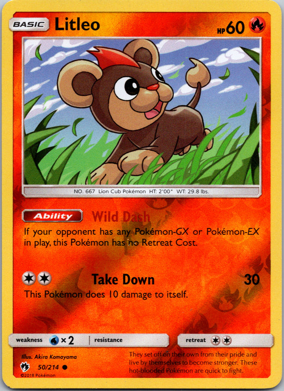 Litleo [50/214] [Lost Thunder] Reverse Holofoil