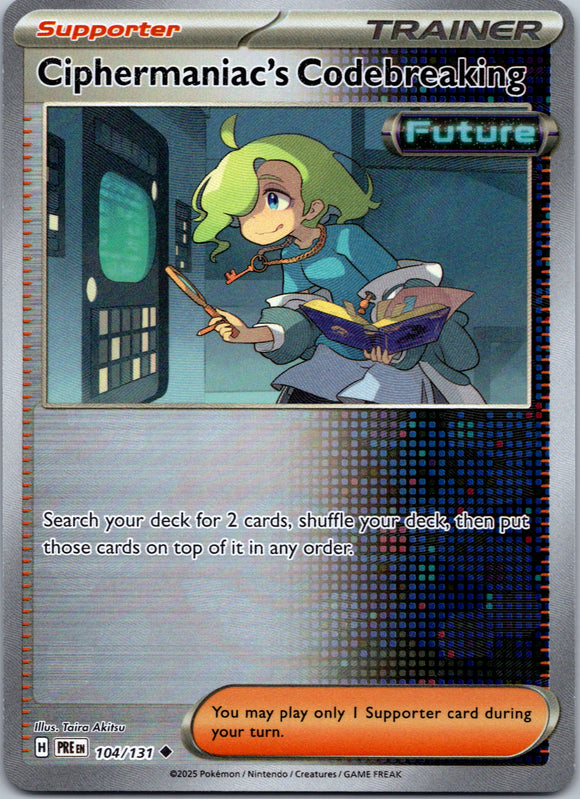 Ciphermaniac's Codebreaking (Poke Ball Pattern) [104/131] - (Prismatic Evolutions) Holofoil