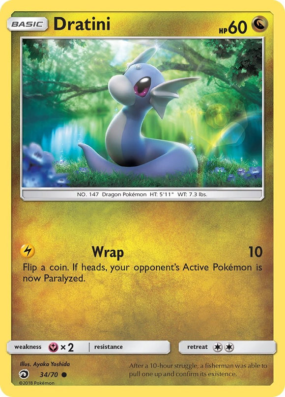 Dratini (34) [34/70] [Dragon Majesty] Reverse Holofoil