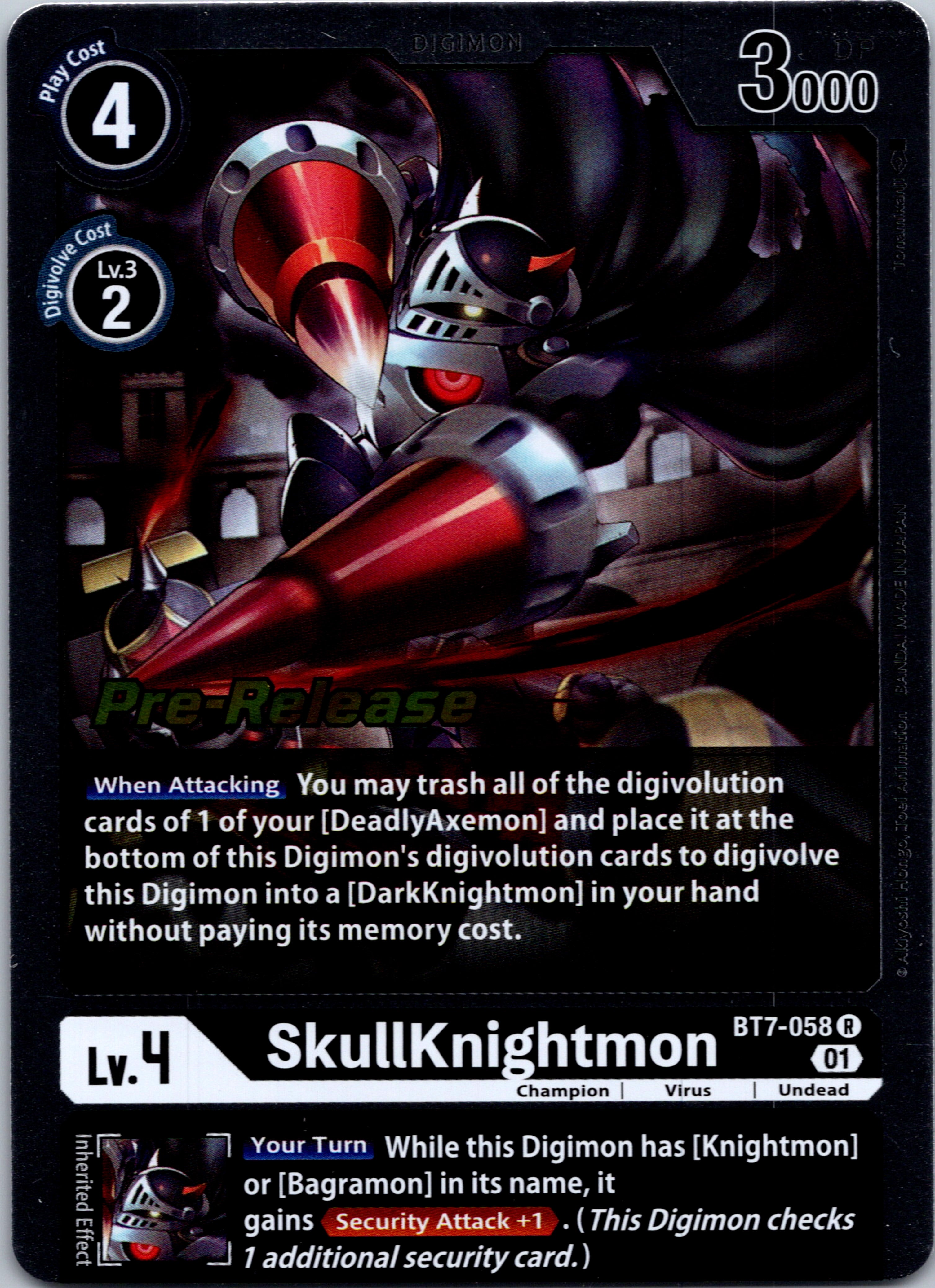 SkullKnightmon [BT7-058] [Next Adventure Pre-Release Cards] Foil
