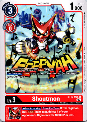 Shoutmon [BT12-008] [Across Time] Normal