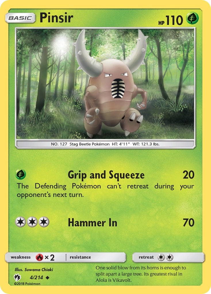 Pinsir [4/214] [SM - Lost Thunder] Reverse Holofoil