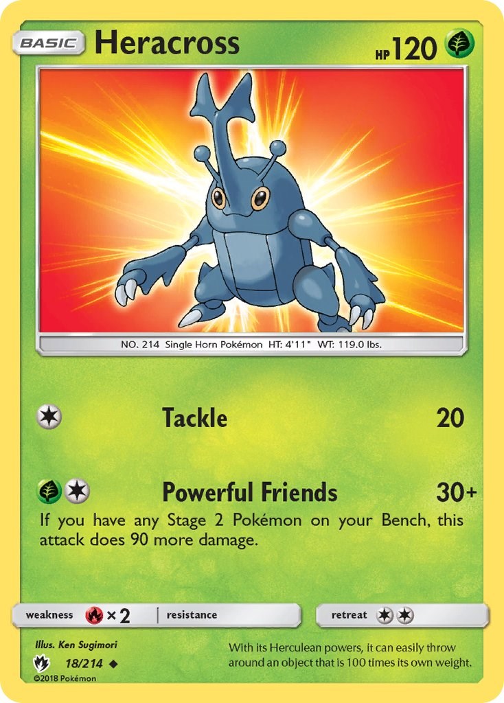 Heracross [18/214] [SM - Lost Thunder] Reverse Holofoil