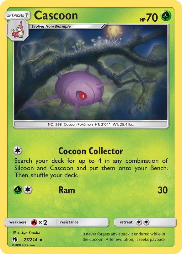 Cascoon [27/214] [SM - Lost Thunder] Reverse Holofoil