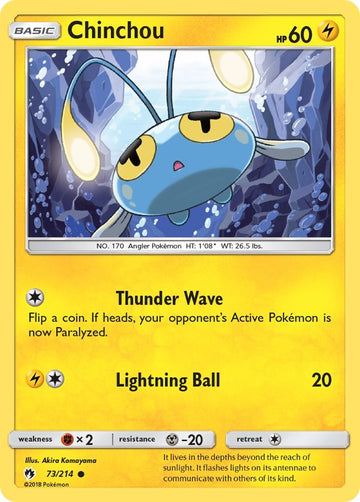 Chinchou (073/214) [Sun & Moon: Lost Thunder]