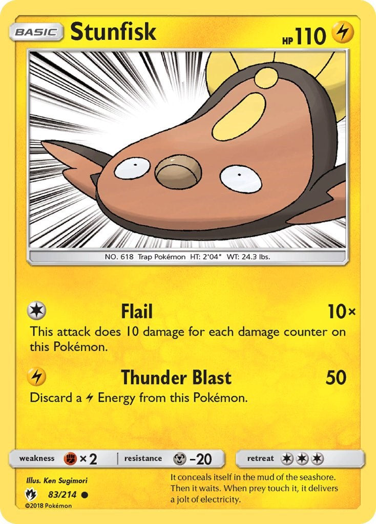 Stunfisk [83/214] [SM - Lost Thunder] Reverse Holofoil