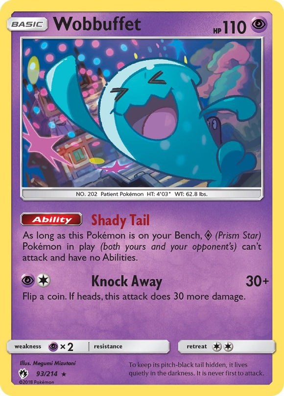 Wobbuffet [93/214] [SM - Lost Thunder] Reverse Holofoil
