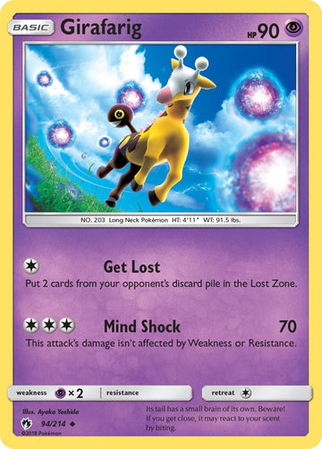 Girafarig [94/214] [SM - Lost Thunder] Reverse Holofoil