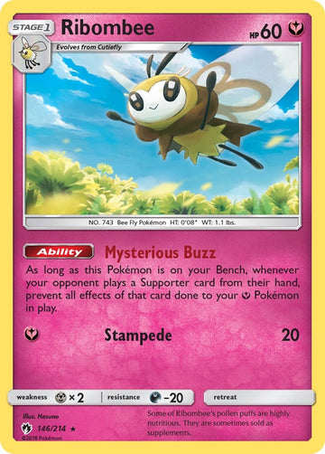 Ribombee [146/214] [SM - Lost Thunder] Reverse Holofoil
