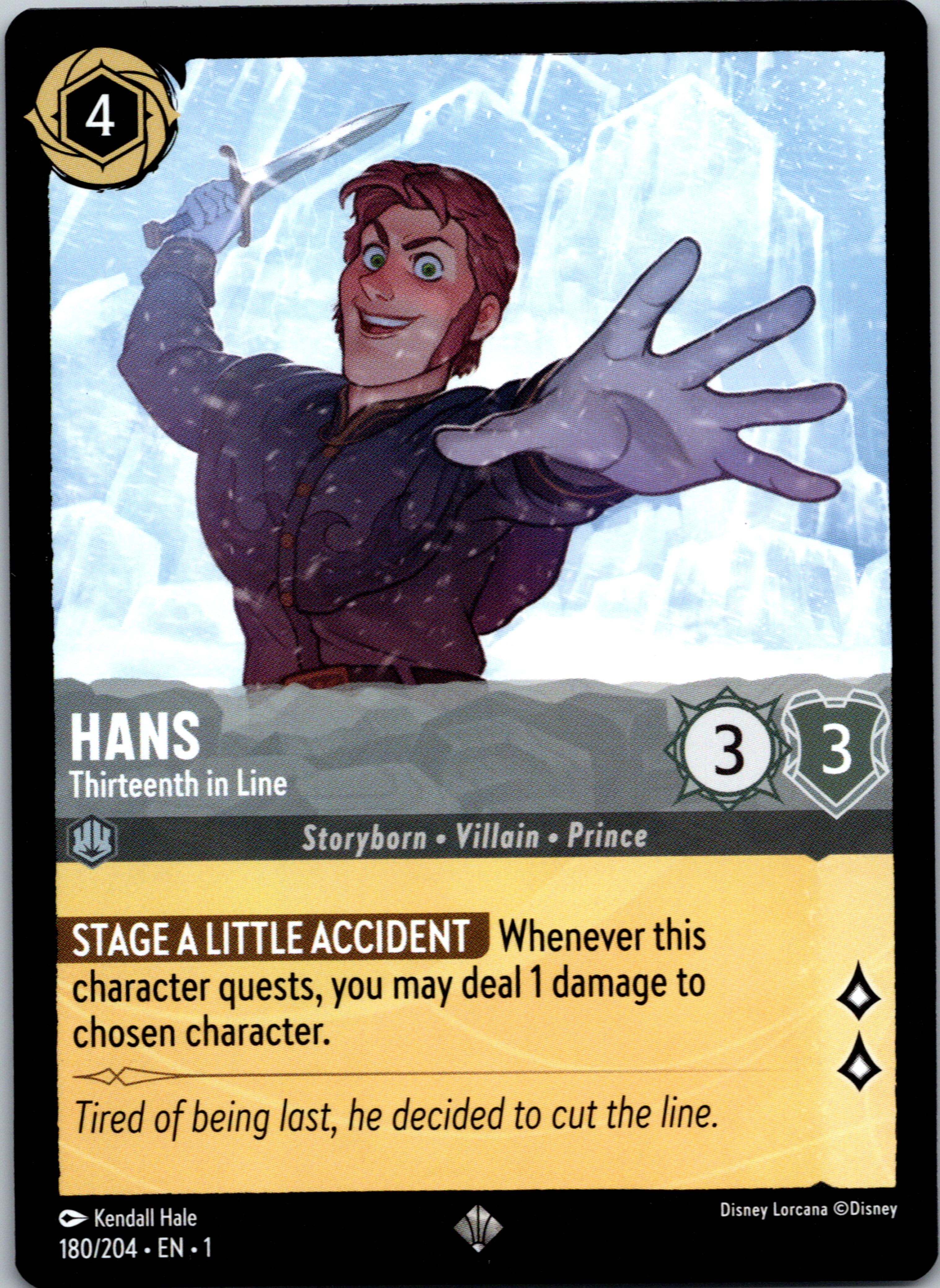 Hans - Thirteenth in Line 180/204 (The First Chapter) Cold Foil