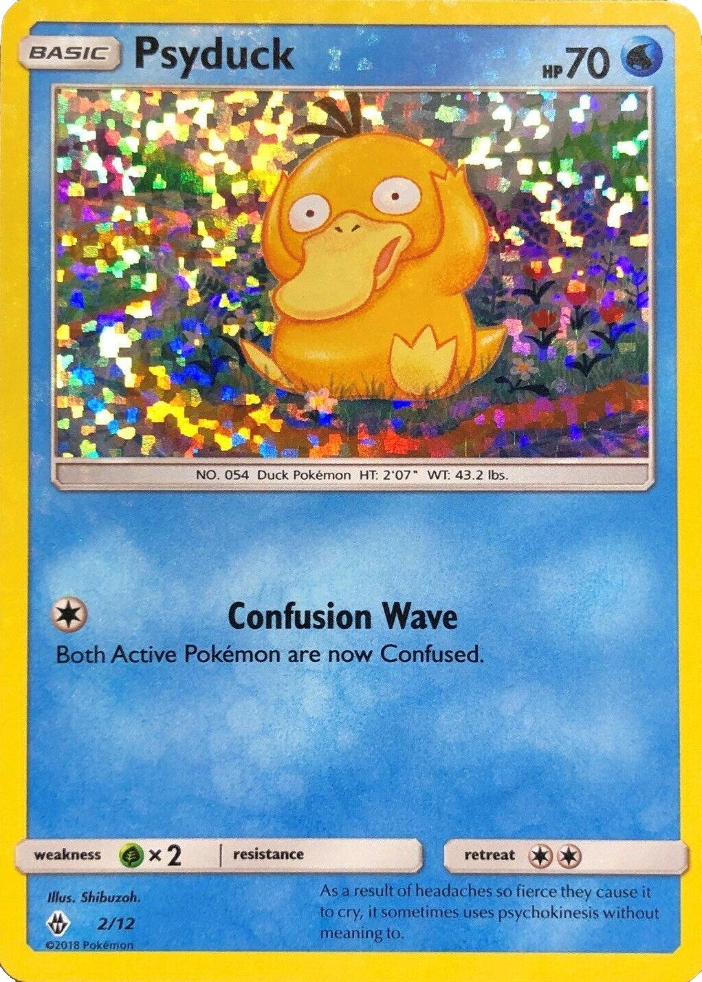 Psyduck - 2/12 [002/012] [McDonald's Promos 2018] Holofoil