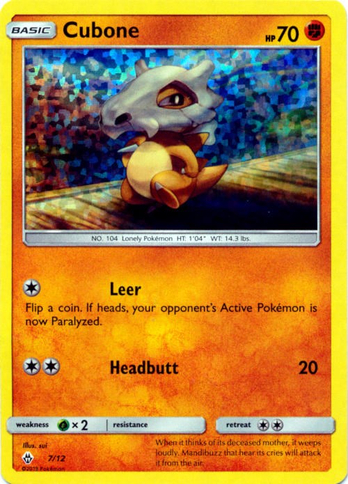 Cubone - 7/12 [007/012] [McDonald's Promos 2018] Holofoil