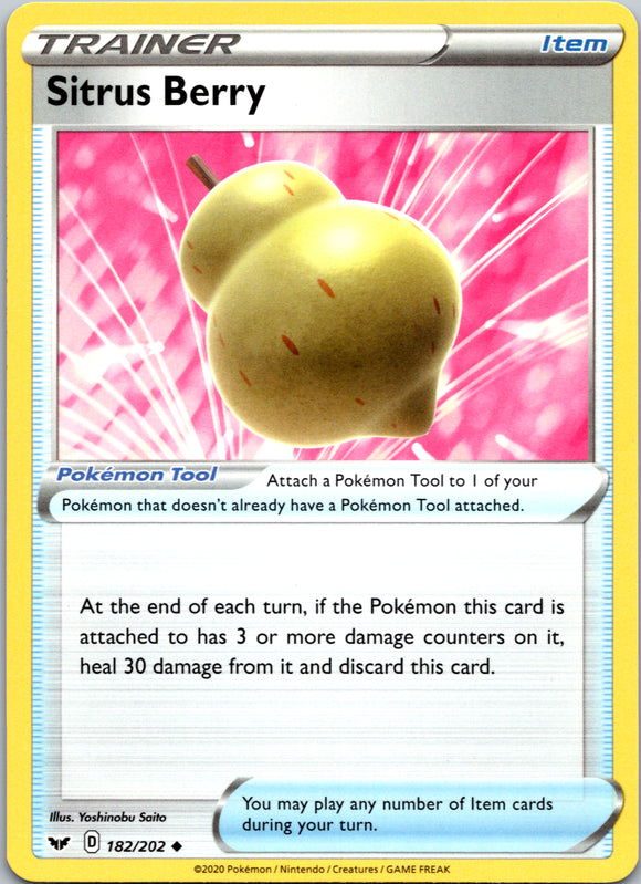 Sitrus Berry (182/202) [SWSH01: Sword & Shield Base Set]