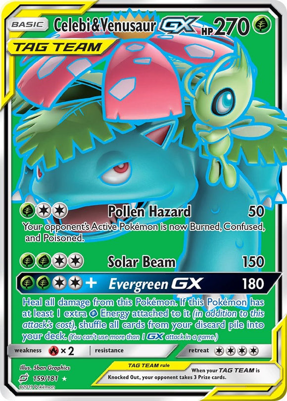 Celebi & Venusaur GX (159/181) [Sun & Moon: Team Up]