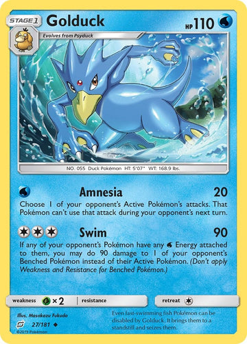 Golduck [27/181] [SM - Team Up] Reverse Holofoil