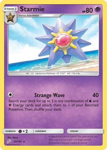 Starmie [65/181] [SM - Team Up] Reverse Holofoil