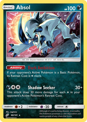 Absol [88/181] [SM - Team Up] Reverse Holofoil