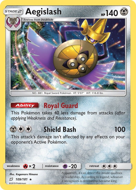 Aegislash [109/181] [SM - Team Up] Reverse Holofoil