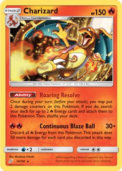 Charizard (014/181) [Sun & Moon: Team Up] (Deck Exclusive)