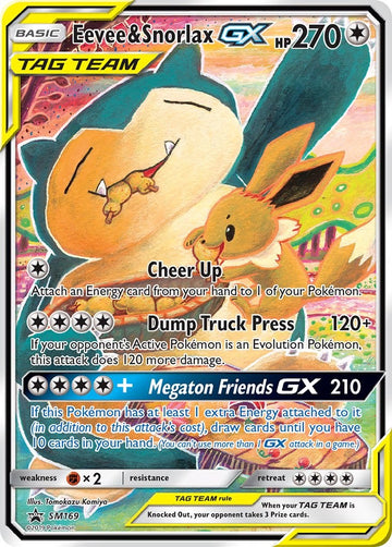Eevee & Snorlax GX - SM169 [SM169] [SM Promos] Holofoil
