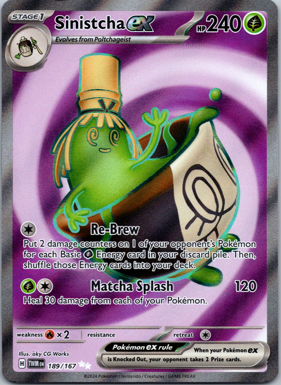 Sinistcha ex [189/167] - (Twilight Masquerade) Holofoil
