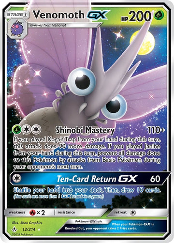 Venomoth GX (012/214) [Sun & Moon: Unbroken Bonds]