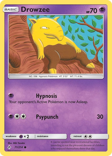 Drowzee [71/214] [Unbroken Bonds] Reverse Holofoil