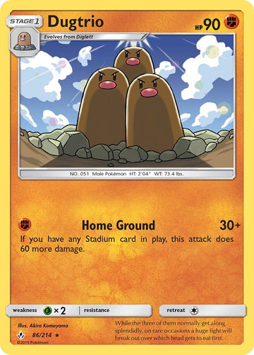 Dugtrio [86/214] [Unbroken Bonds] Reverse Holofoil