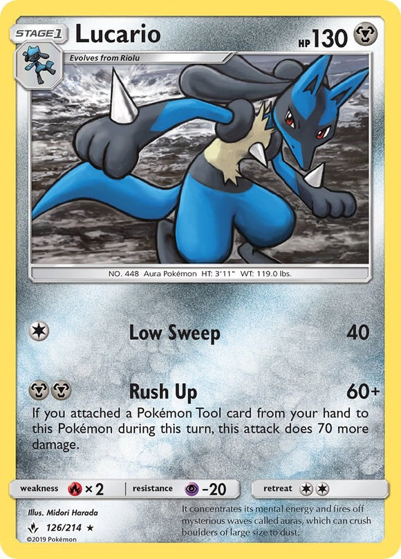 Lucario [126/214] [Unbroken Bonds] Reverse Holofoil