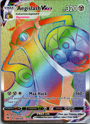 Aegislash VMAX (Secret) [190/185] [SWSH04: Vivid Voltage]