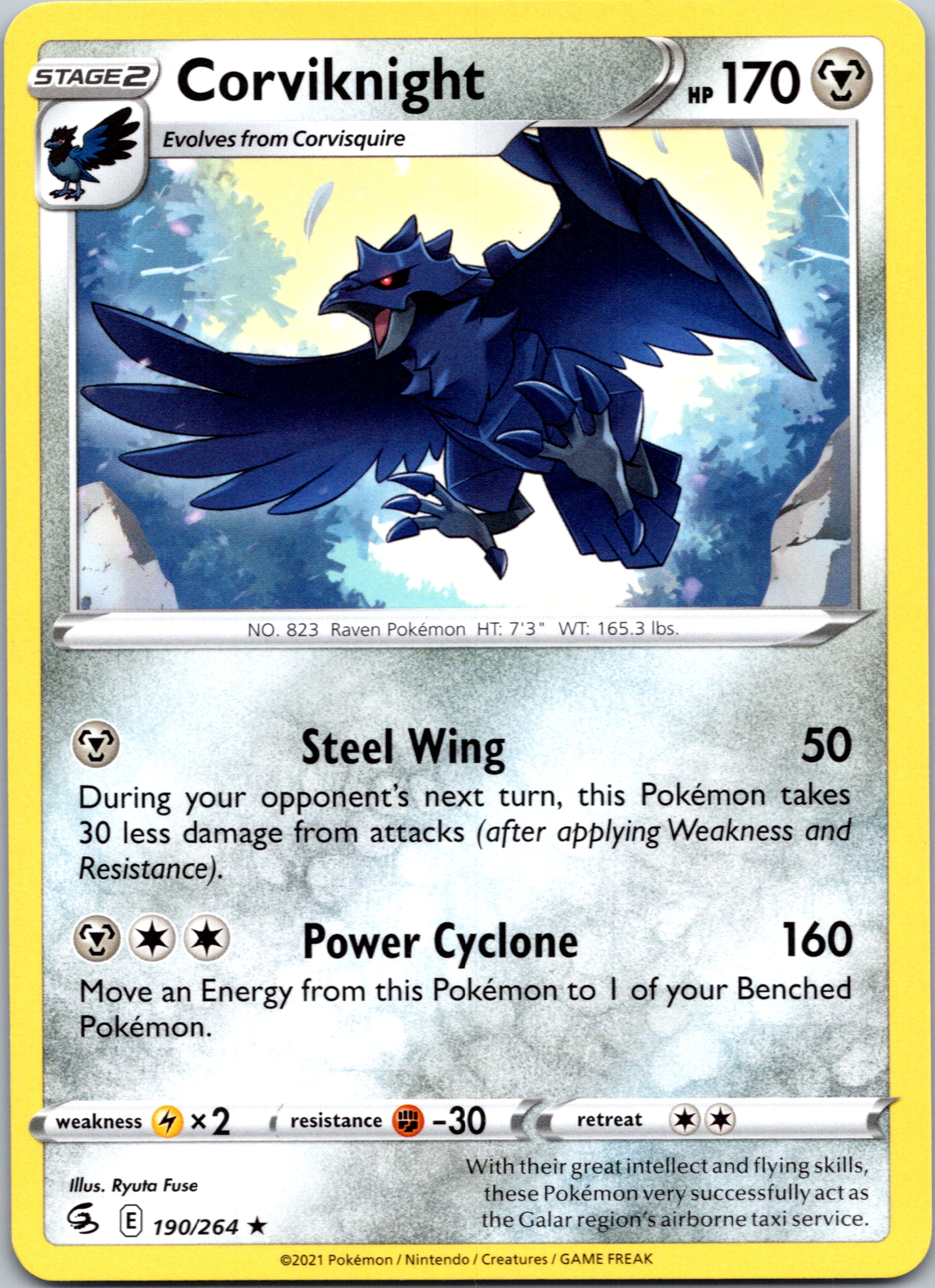 Corviknight (190/264) [Sword & Shield: Fusion Strike]