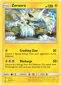 Zeraora (060/214) (Cracked Ice Holo) (Theme Deck Exclusive) [Sun & Moon: Unbroken Bonds]