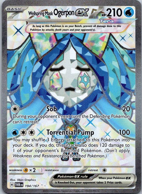 Wellspring Mask Ogerpon ex [194/167] - (Twilight Masquerade) Holofoil