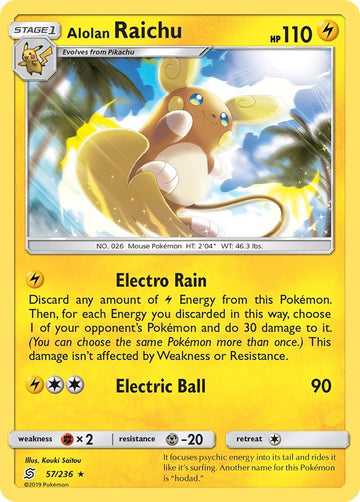 Alolan Raichu [57/236] [Unified Minds] Reverse Holofoil