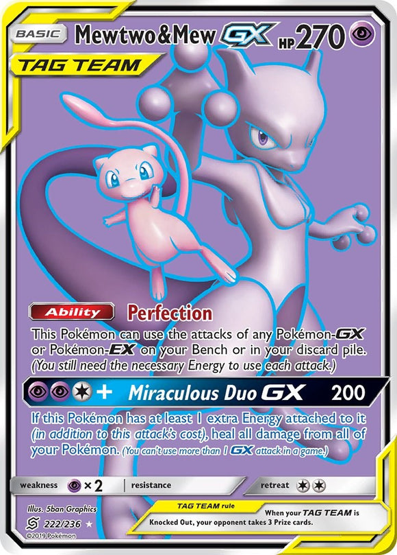 Mewtwo & Mew GX [222/236] [Unified Minds] Holofoil