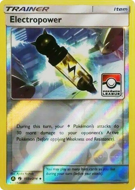 Electropower (172a/214) (League Promo) [Sun & Moon: Lost Thunder]