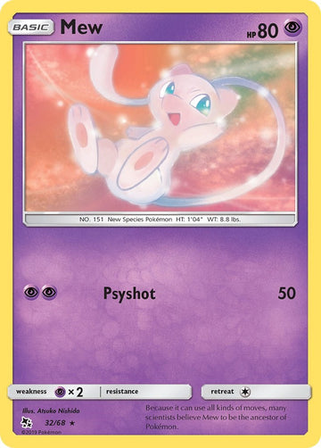 Mew [32/68] [Hidden Fates] Reverse Holofoil