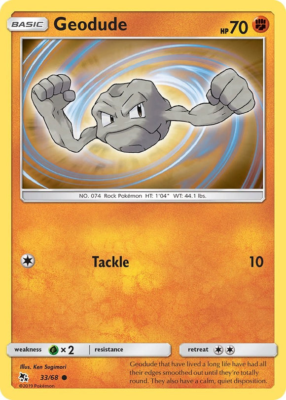 Geodude [33/68] [Hidden Fates] Reverse Holofoil
