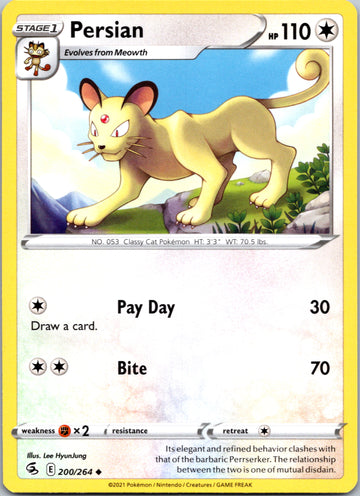 Persian (200/264) [Sword & Shield: Fusion Strike]