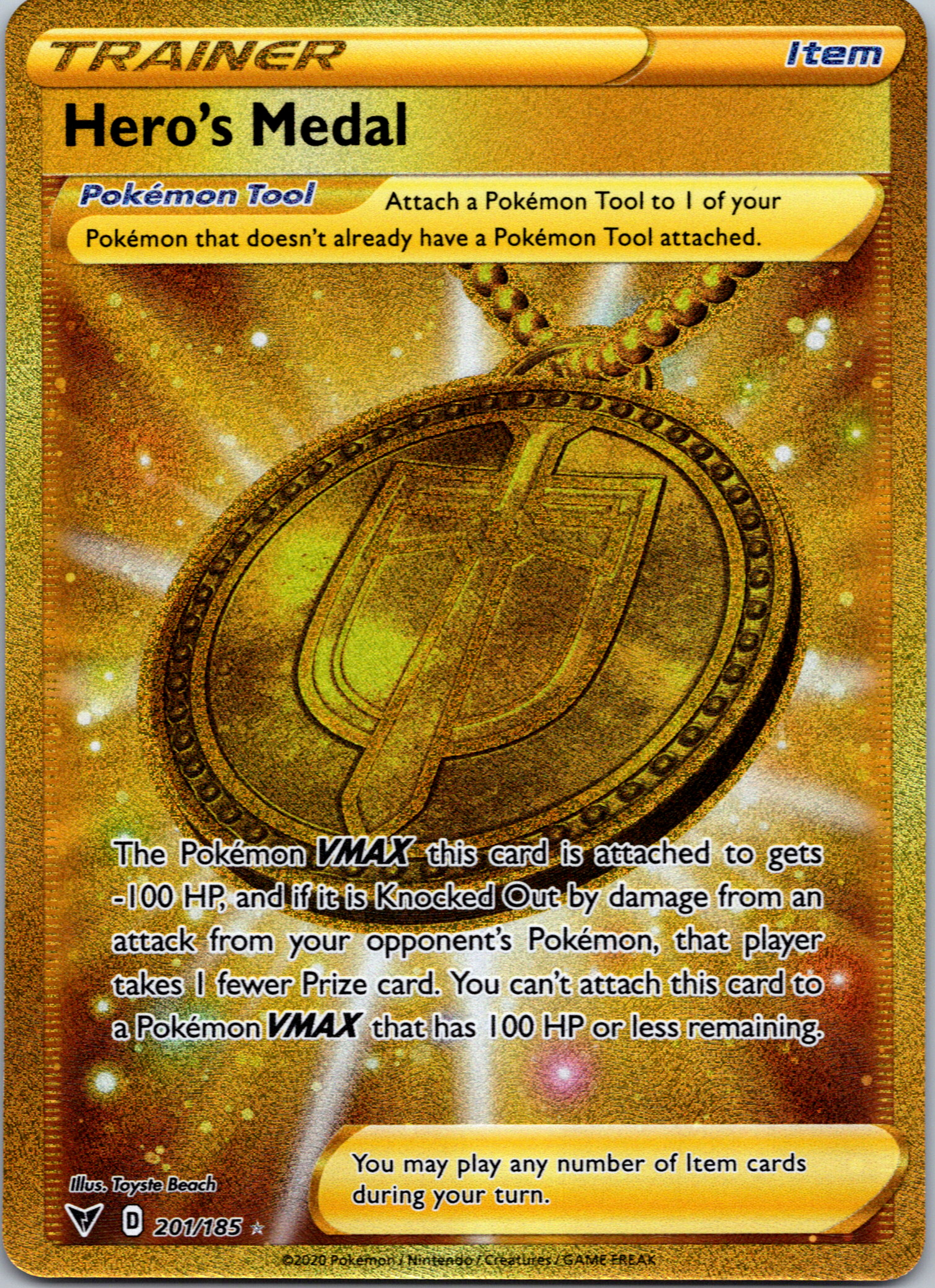 Hero's Medal (201/185) [Sword & Shield: Vivid Voltage]
