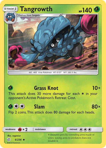 Tangrowth [6/236] [Cosmic Eclipse] Reverse Holofoil