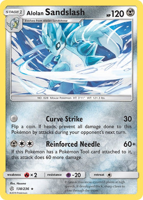 Alolan Sandslash [138/236] [Cosmic Eclipse] Reverse Holofoil