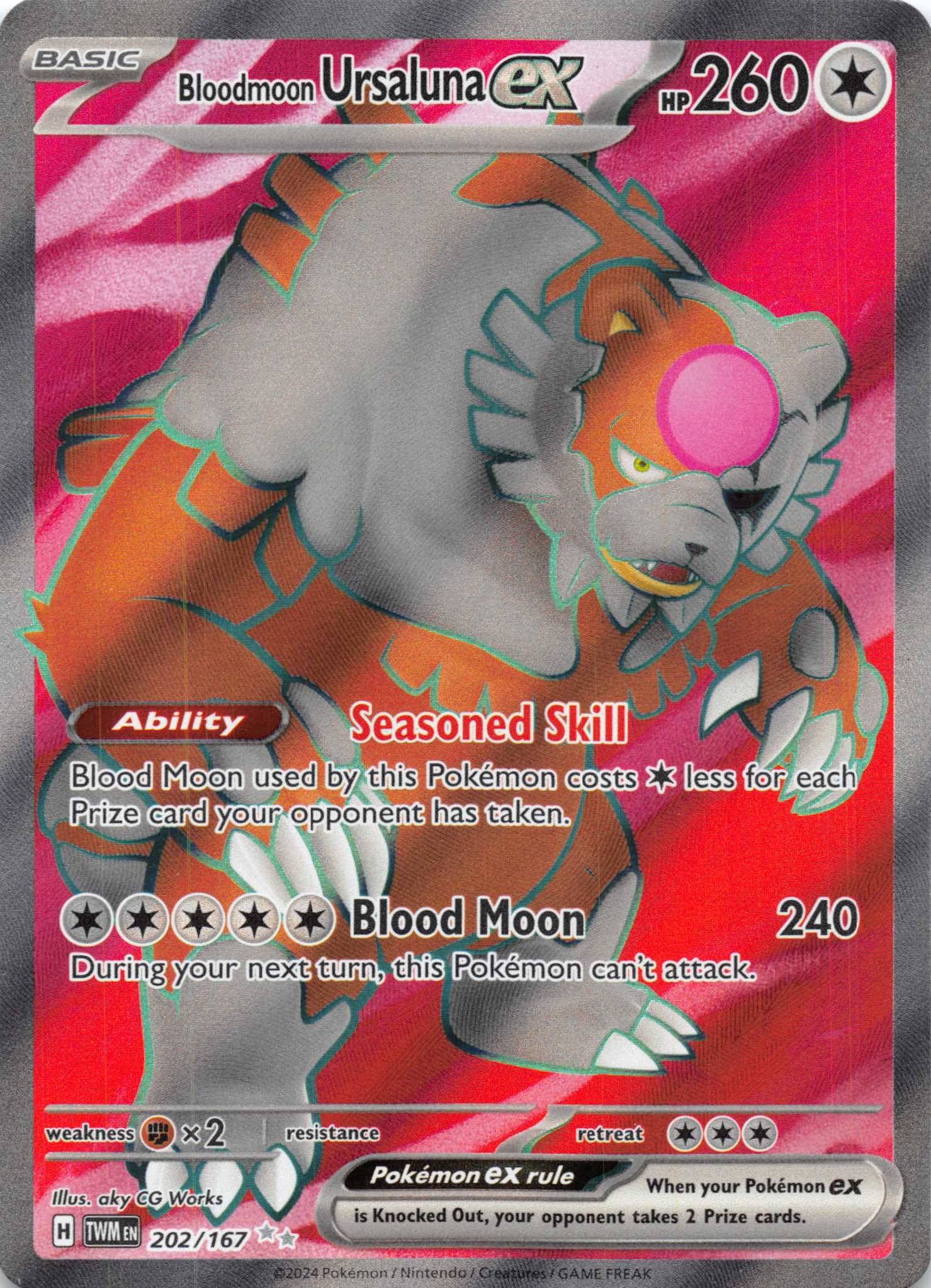 Bloodmoon Ursaluna ex [202/167] - (Twilight Masquerade) Holofoil