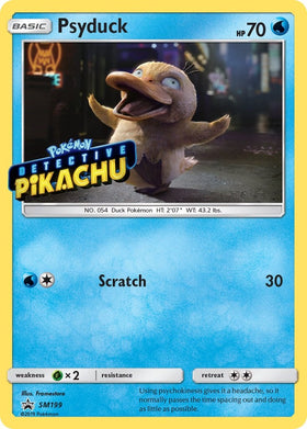 Psyduck - SM199 (Detective Pikachu Stamped) [SM199] [SM Promos] Holofoil